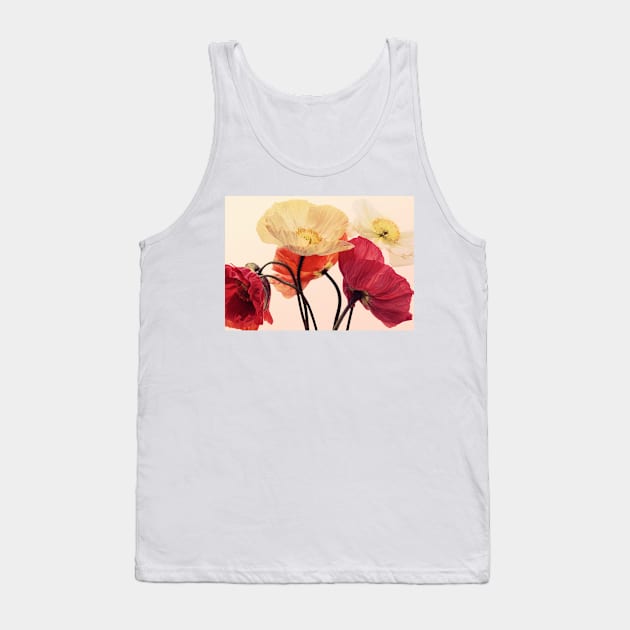 Posing Poppies Tank Top by micklyn